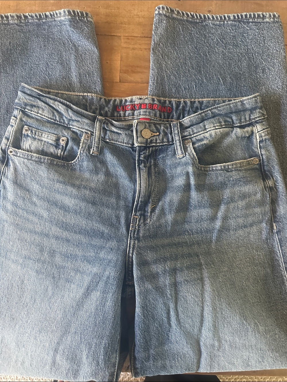 Lucky Brand Women's Baggy Wide-Leg Jeans.